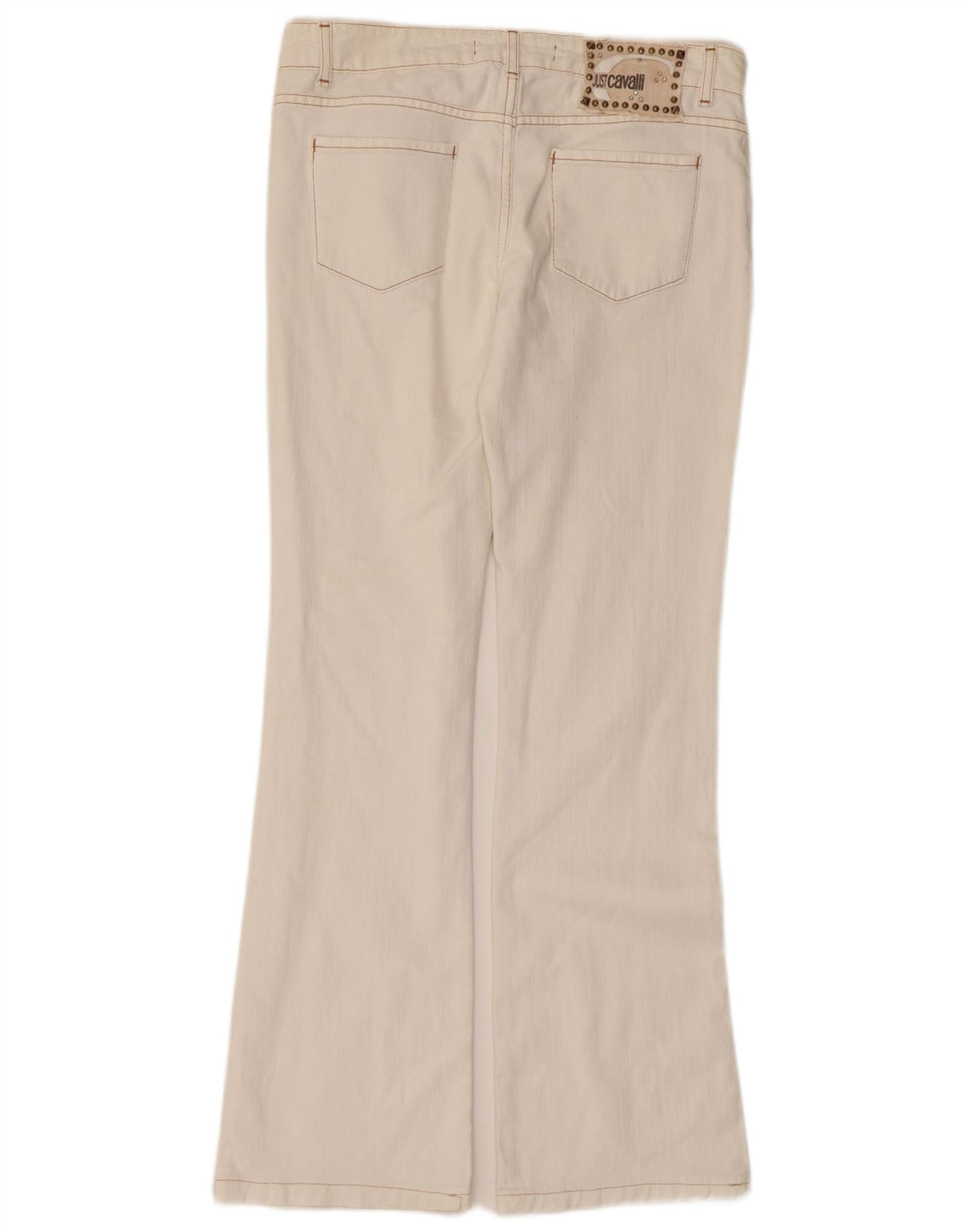 Jeans Just Cavalli feminino bootcut W28 L29 algodão branco