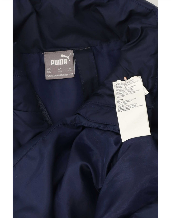 Jaqueta acolchoada masculina Puma UK 44 2XL poliéster azul marinho