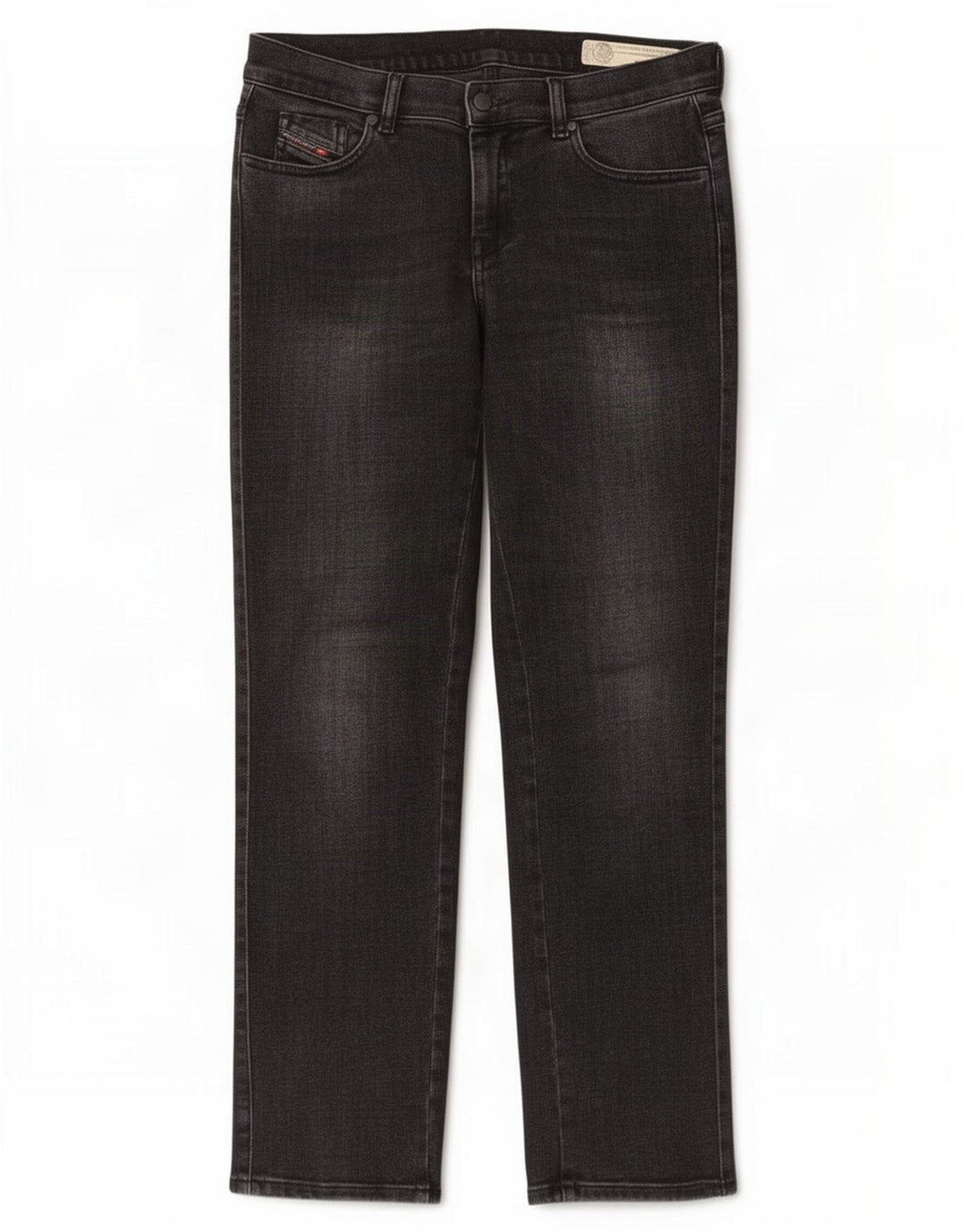 Diesel feminino D-Sandy Regular Straight Jeans W28 L30 Preto