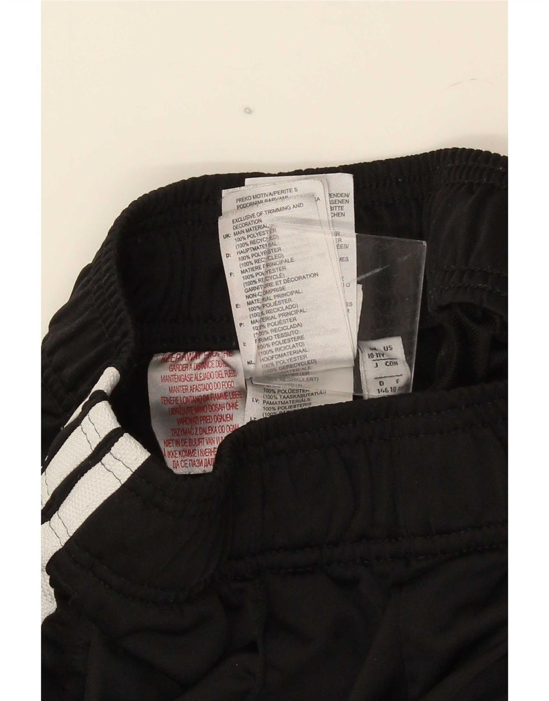 Calças de treino Adidas Menino 10-11 Anos Preto Poliéster