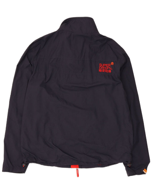 Jaqueta corta-vento masculina Superdry The Windhiker UK 44 2XL azul marinho nylon