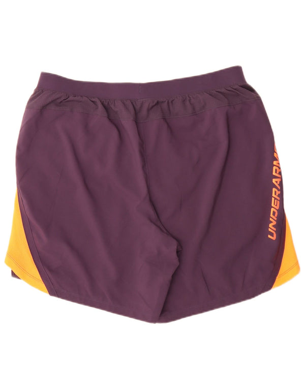 Under Armour Mens Fitted Graphic Sport Shorts XL Roxo Colorblock Sports