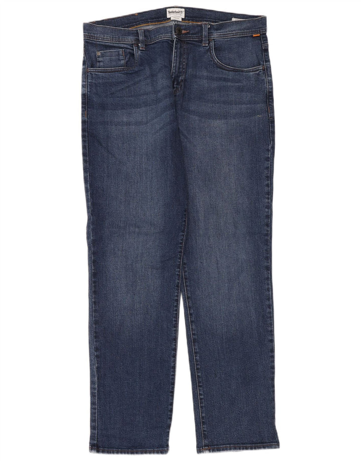 Calça jeans reta masculina TIMBERLAND W34 L32 algodão azul