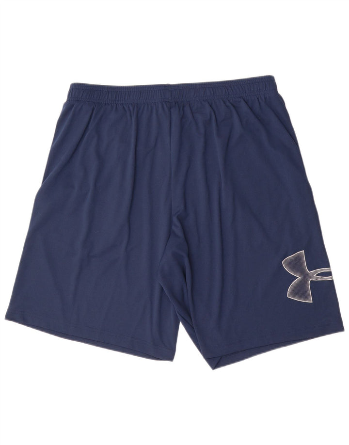 Shorts esportivos gráficos masculinos UNDER ARMOUR XL azul marinho poliéster
