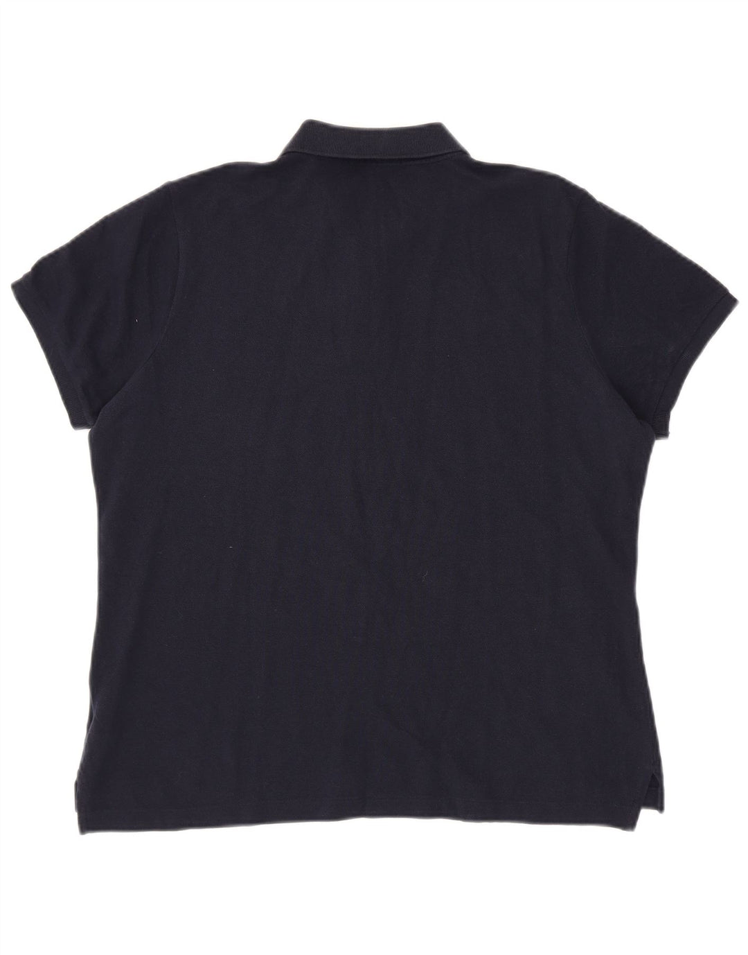 Polo skinny feminino RALPH LAUREN Reino Unido 18 XL azul marinho algodão