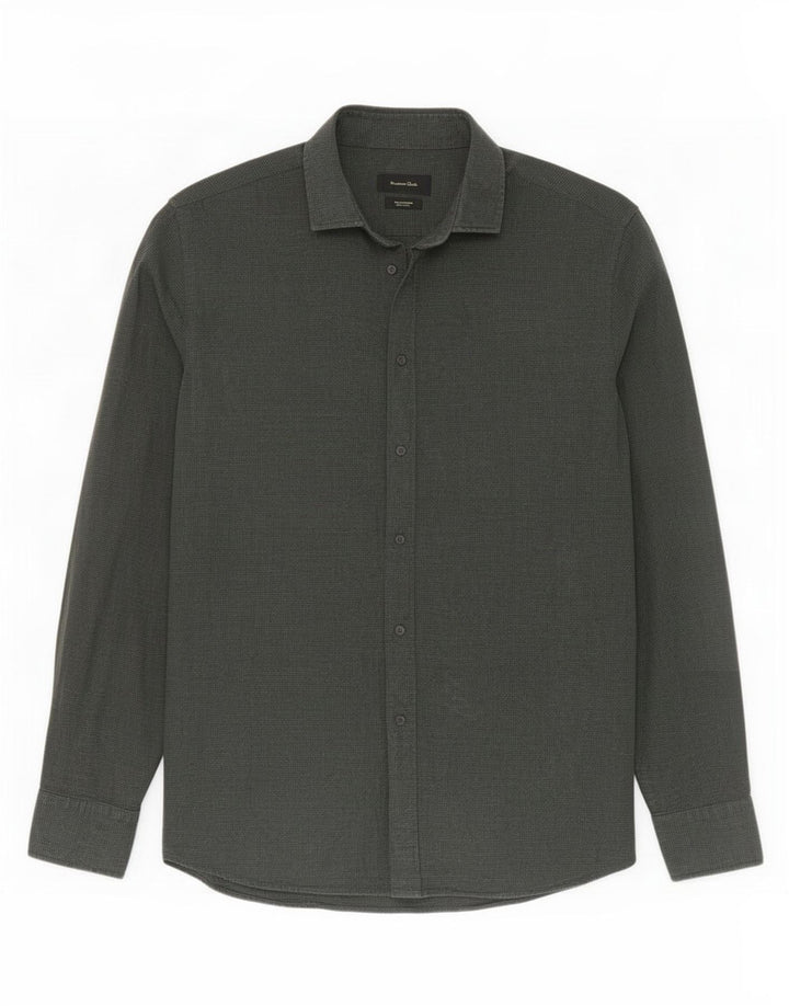 Camisa masculina Massimo Dutti grande verde