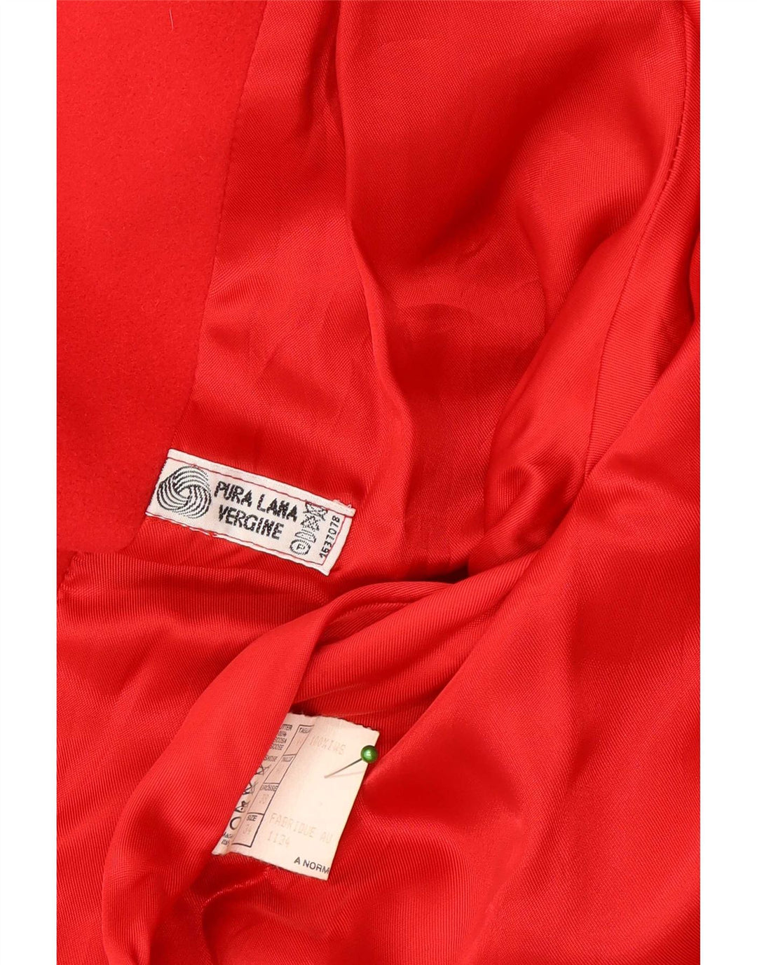 Sobretudo oversized feminino vintage IT 44 lã vermelha média