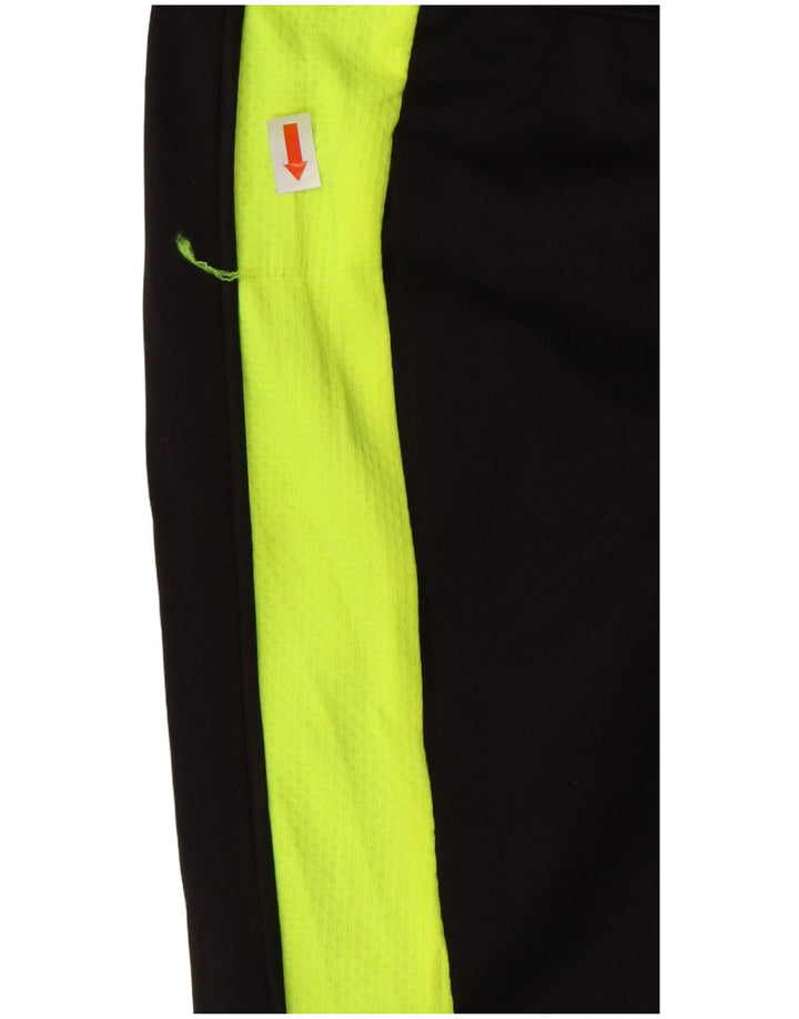 Calça de treino masculina PUMA pequena preta colorblock poliéster