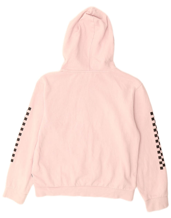 VANS Girls Graphic Hoodie Jumper 14-15 Anos XL Rosa Algodão