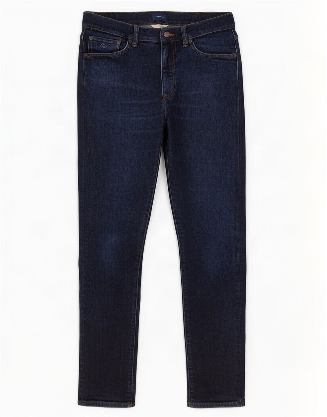 Gant Mens Slim Jeans W32 L32 Azul Marinho Algodão