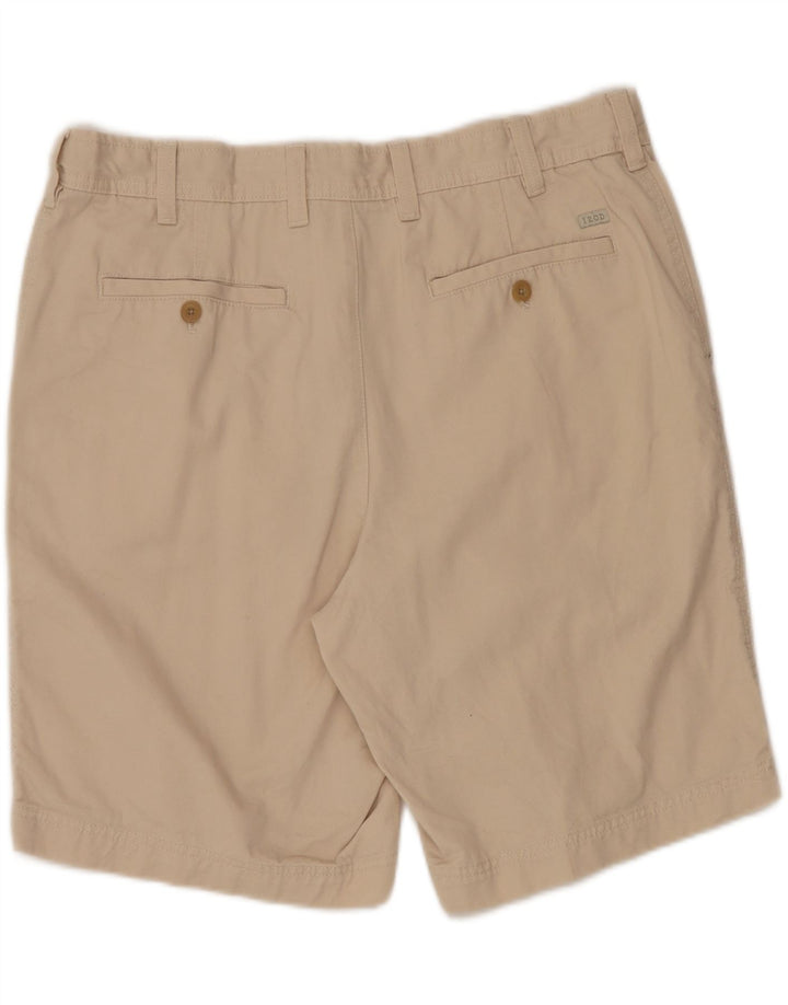 IZOD Mens Salt Water Chino Shorts  W38 XL Beige Cotton Vintage Izod and Second-Hand Izod from Messina Hembry 
