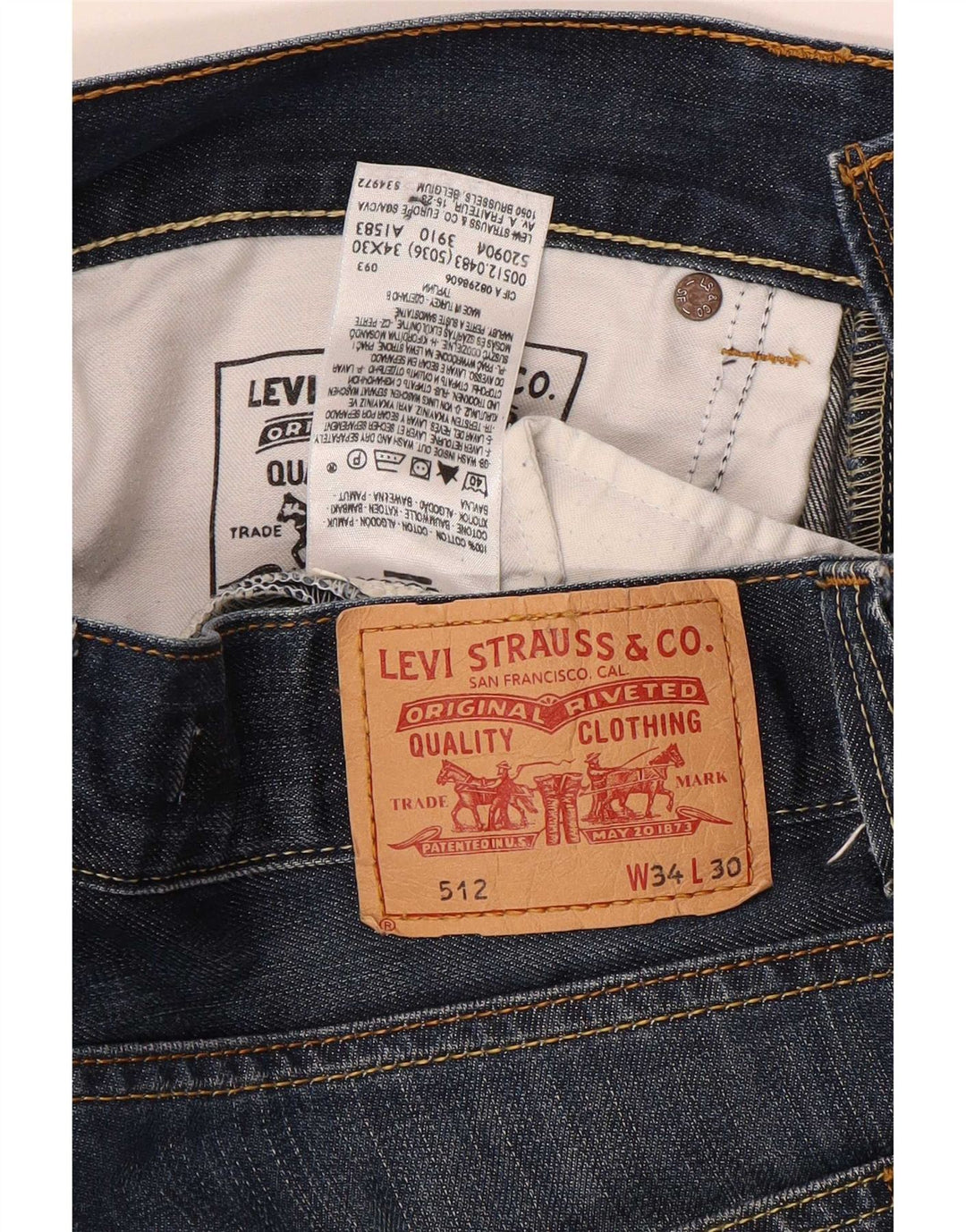 Jeans Levi's 512 Bootcut W34 L29 Azul