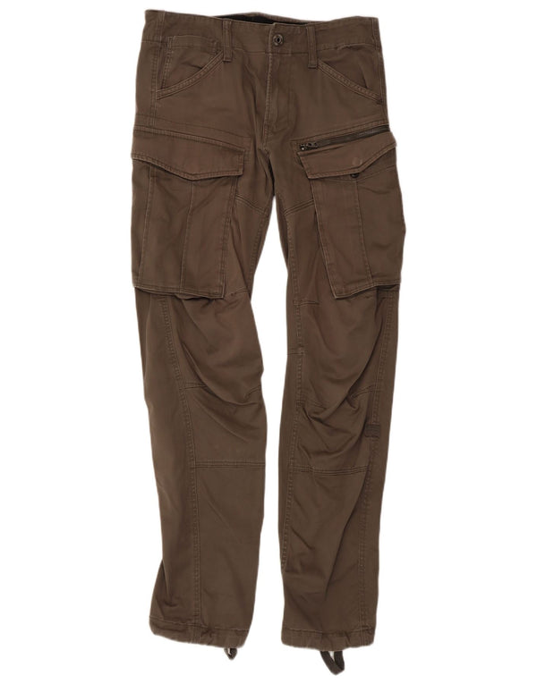 Calça cargo reta masculina G-Star W28 L32 algodão cáqui