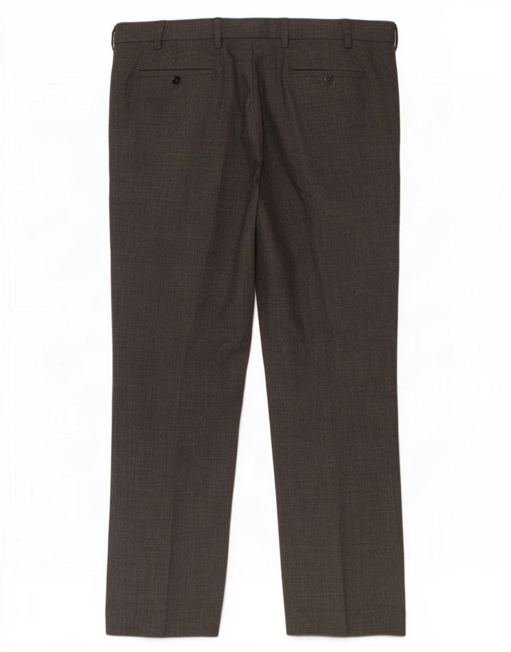 Calça masculina Marks & Spencer Regular Suit W38 L31 cinza poliéster