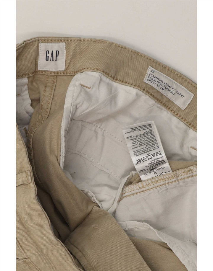 Shorts Chino Masculino Gap W32 Algodão Cáqui Médio