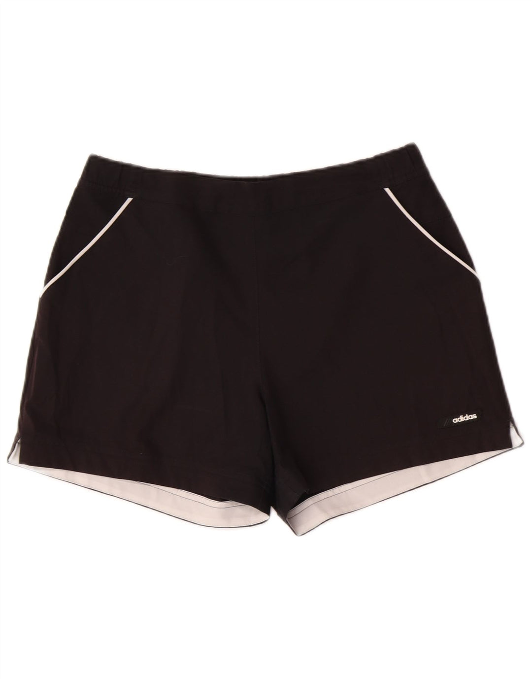 Shorts esportivos femininos Adidas UK 14 médio preto poliéster esportivo