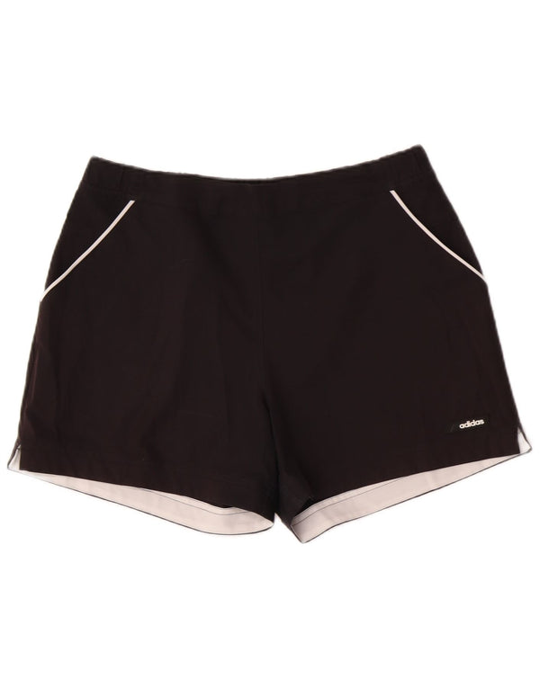 Shorts esportivos femininos Adidas UK 14 médio preto poliéster esportivo
