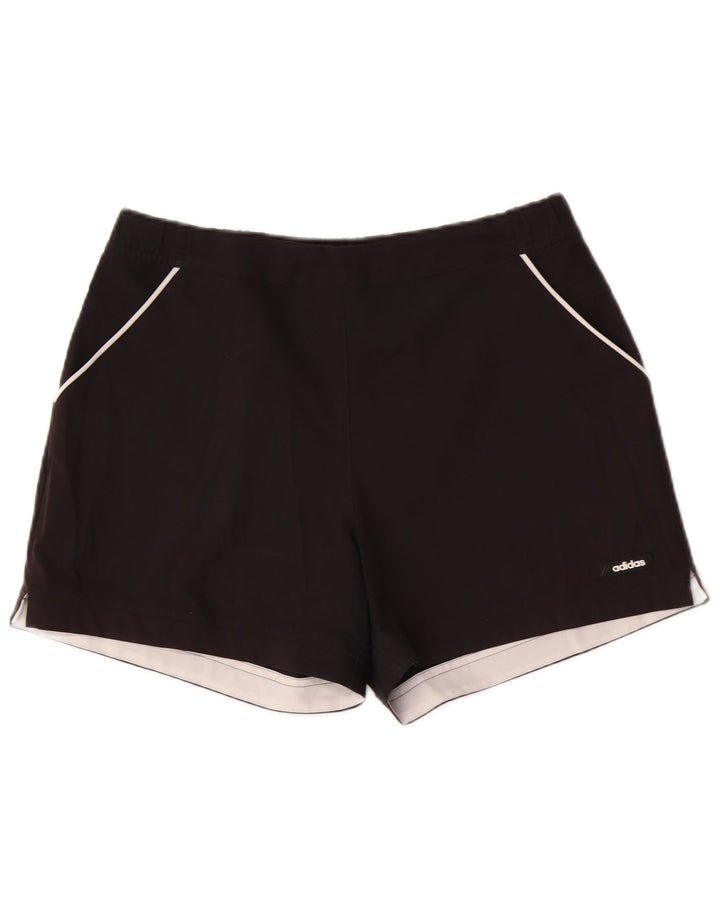 Shorts esportivos femininos Adidas UK 14 médio preto poliéster esportivo