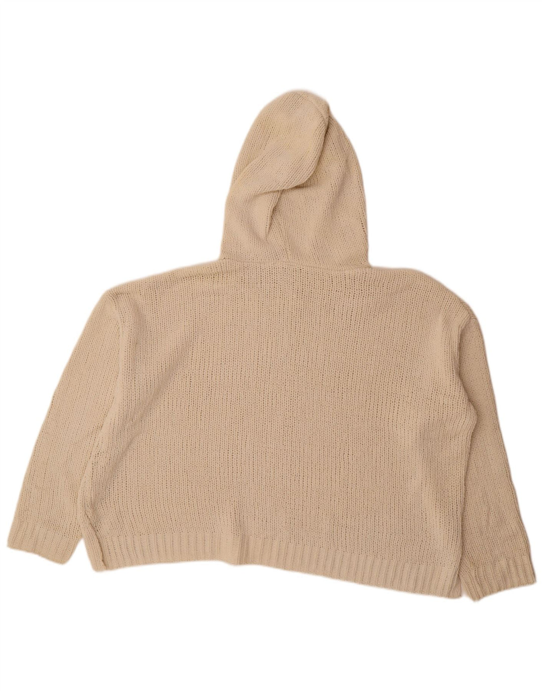 Suéter feminino Roxy com capuz grande e grande tamanho Reino Unido 16 grande poliéster branco