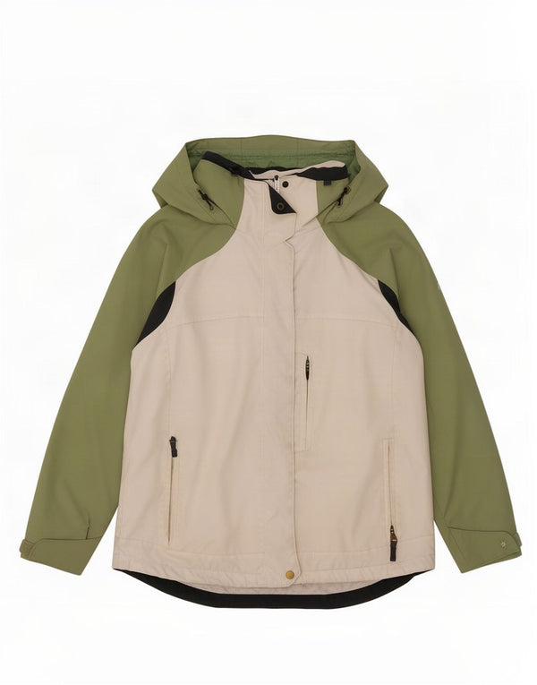 Columbia Womens Interchange Hooded Rain Jacket UK 16 Grande Branco