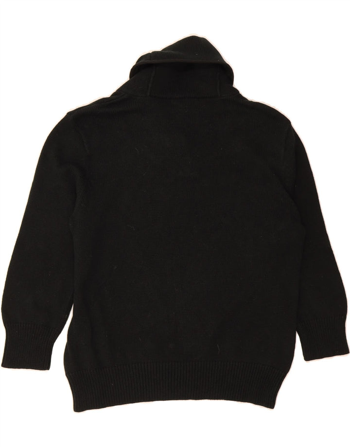 CHAPS Womens Shawl Neck Jumper Sweater UK 16 Large Black Cotton Vintage Chaps and Second-Hand Chaps from Messina Hembry 