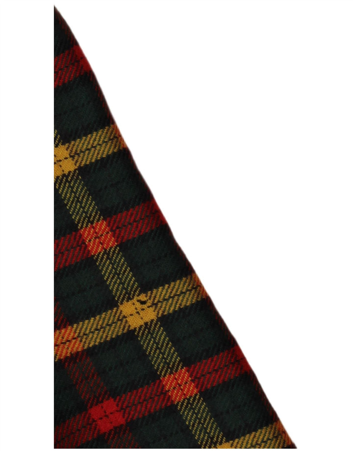 Revestimento do blazer do botão das mulheres superiores 3 ele 46 grandes lãs verdes do Virgin da verificação