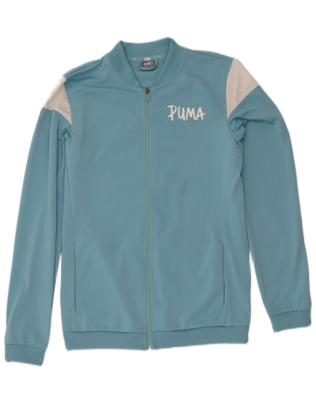 Jaqueta Puma Boys Graphic Tracksuit Top 15-16 Anos Azul Colorblock