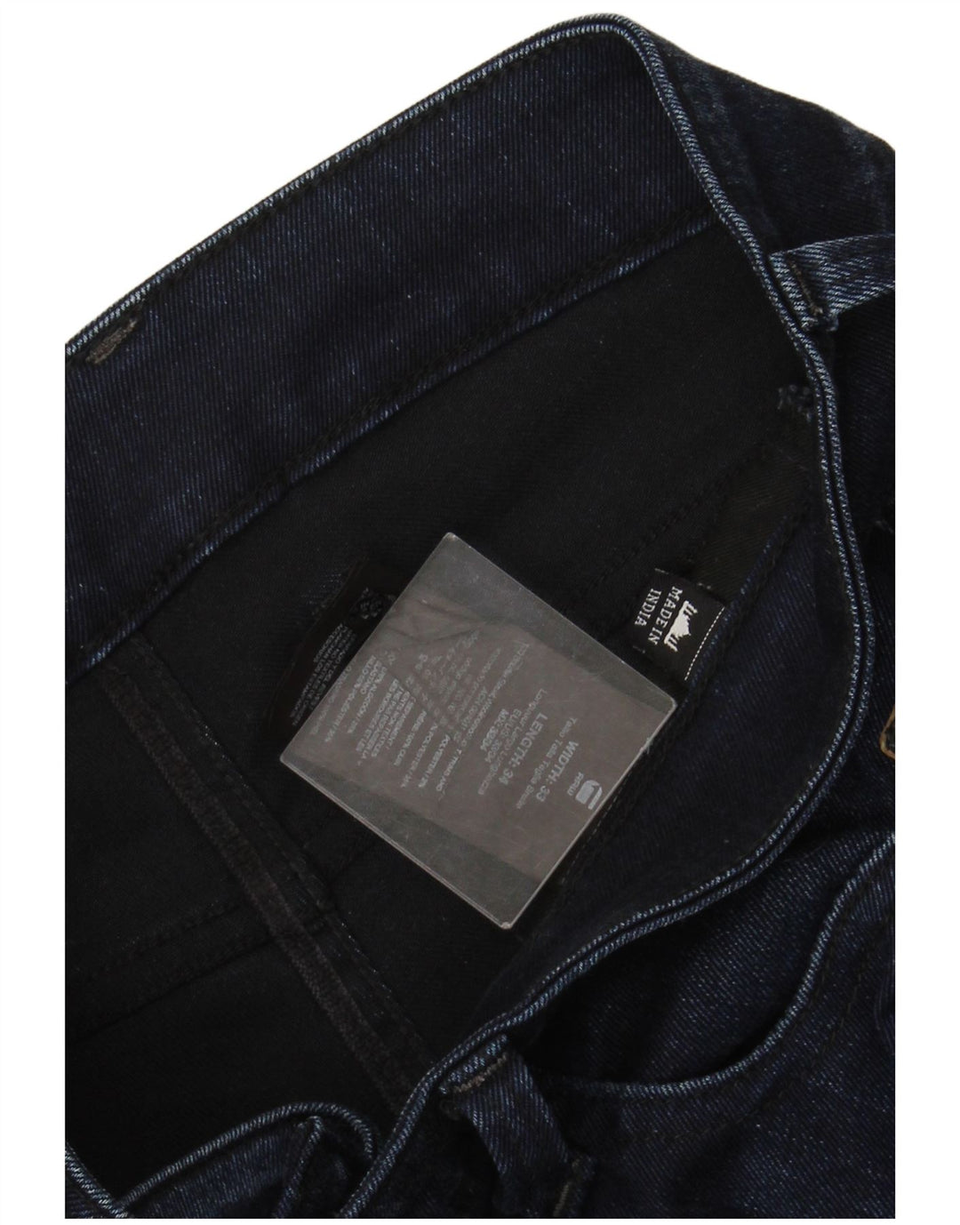 G-STAR Masculino Revend Super Slim Jeans W33 L34 Azul Marinho Algodão