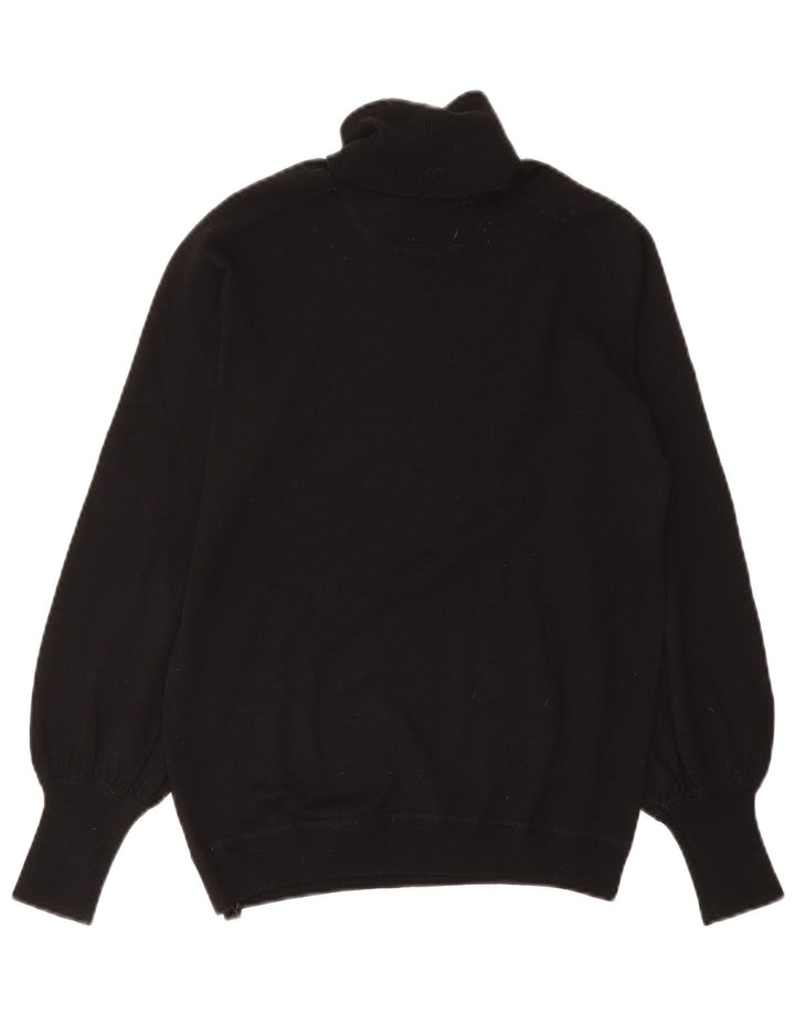 Suéter feminino Zu Elements com gola redonda Reino Unido 12 médio preto