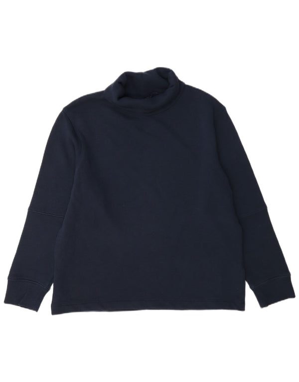 Suéter feminino Marks & Spencer com gola redonda e gola redonda Reino Unido 12 médio azul marinho