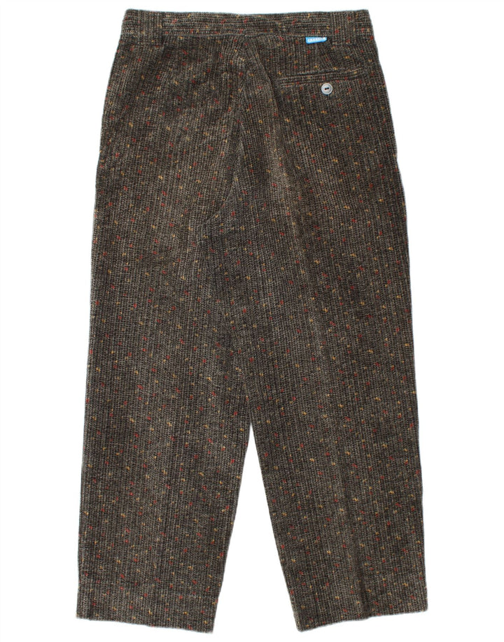 Calça feminina de veludo cotelê CARRERA IT 50 grande W34 L27 cinza