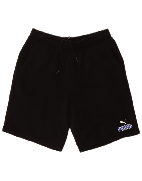 Shorts esportivos Puma meninos 15-16 anos preto algodão