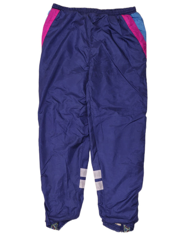 Vince Mens Calças de treino Joggers Pequeno Azul Colourblock Poliamida