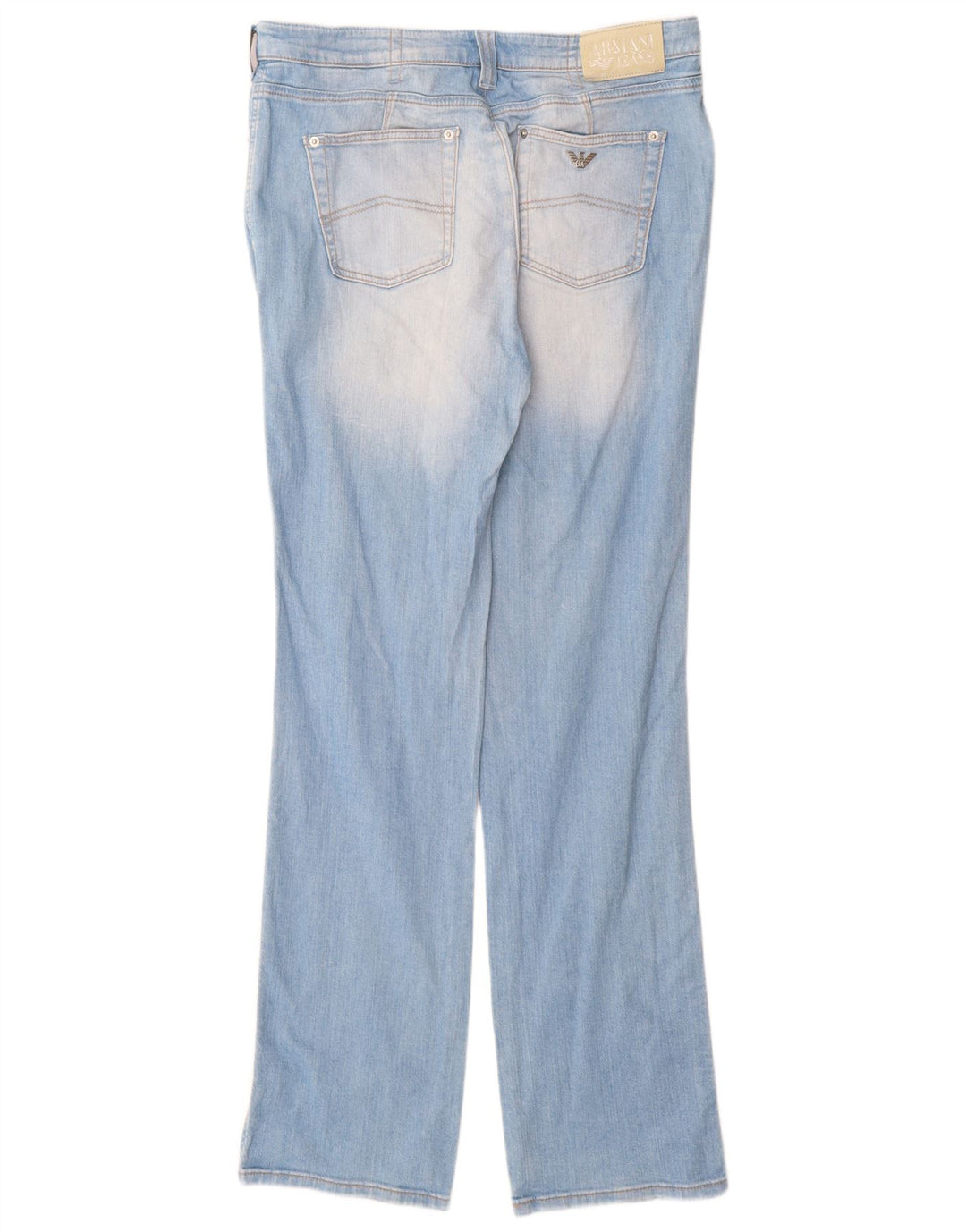 Jeans retos femininos Armani W33 L34 algodão azul