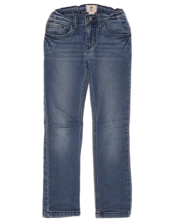 Timberland Jeans Slim Meninas 7-8 Anos W20 L22 Azul Algodão