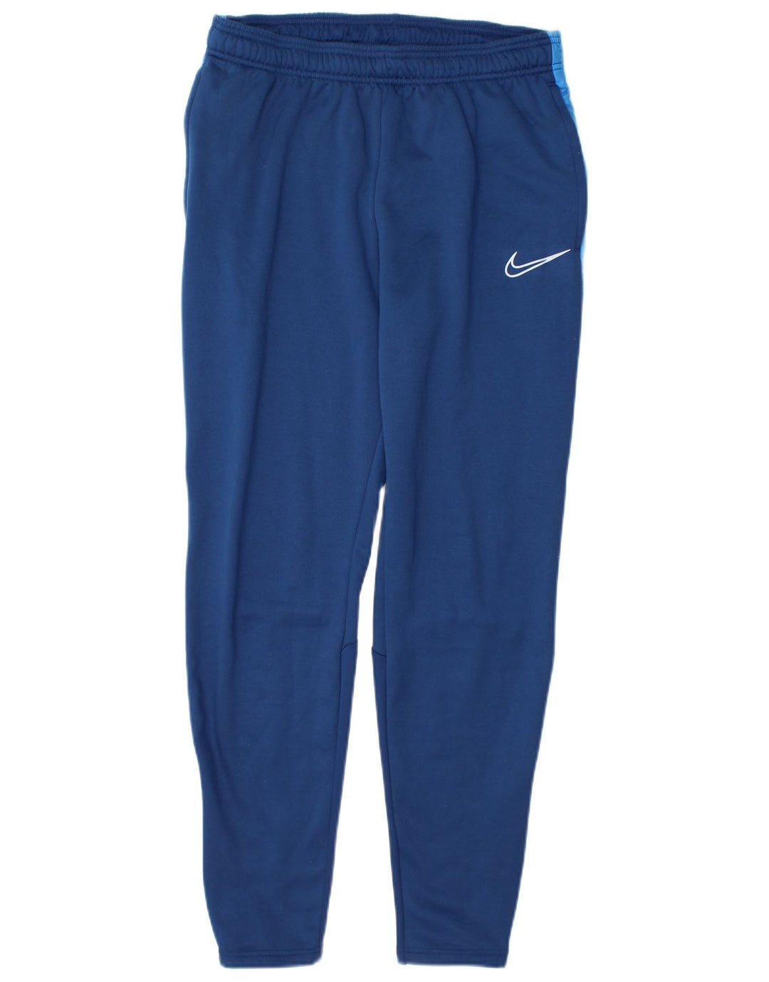 Calça de treino masculina Nike Dri Fit médio azul colorblock poliéster