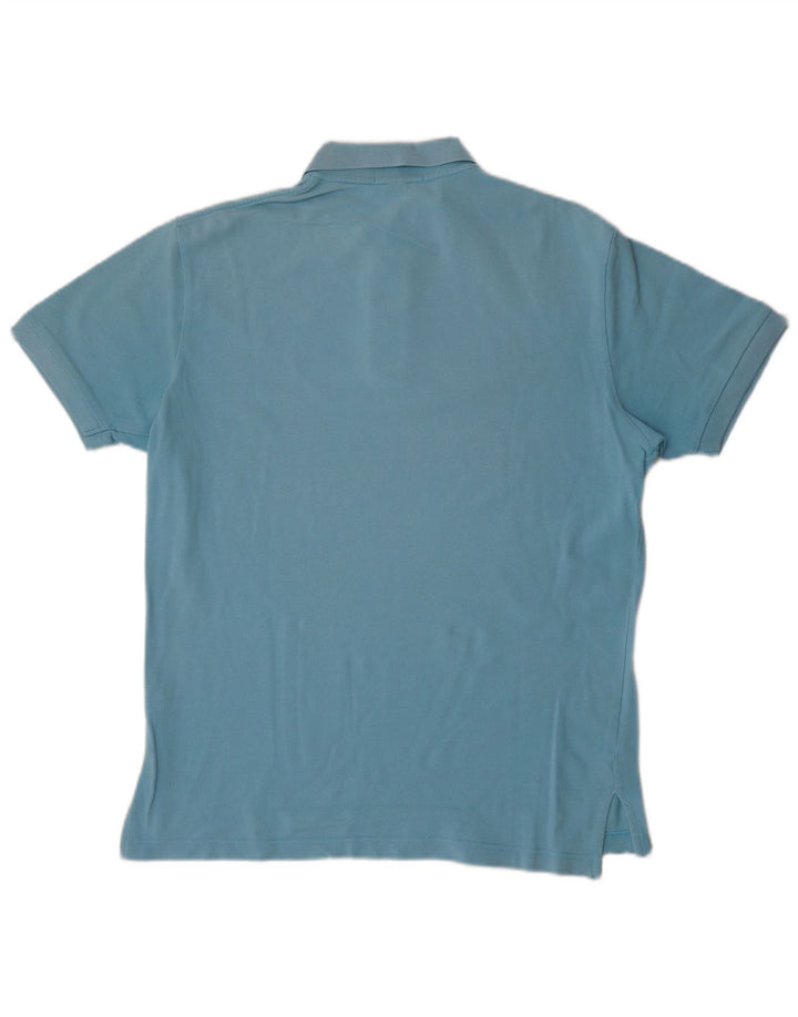 Polo Ralph Lauren Camisa masculina azul médio algodão