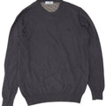 Suéter masculino Harmont & Blaine com gola redonda, lã azul marinho médio