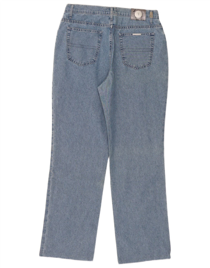 Jeans retos femininos Trussardi W32 L30 algodão azul