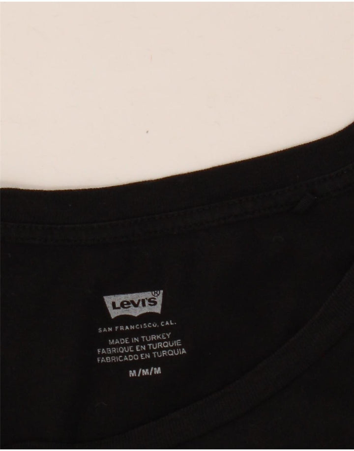 Camiseta feminina gráfica Levi's UK 14 médio preto