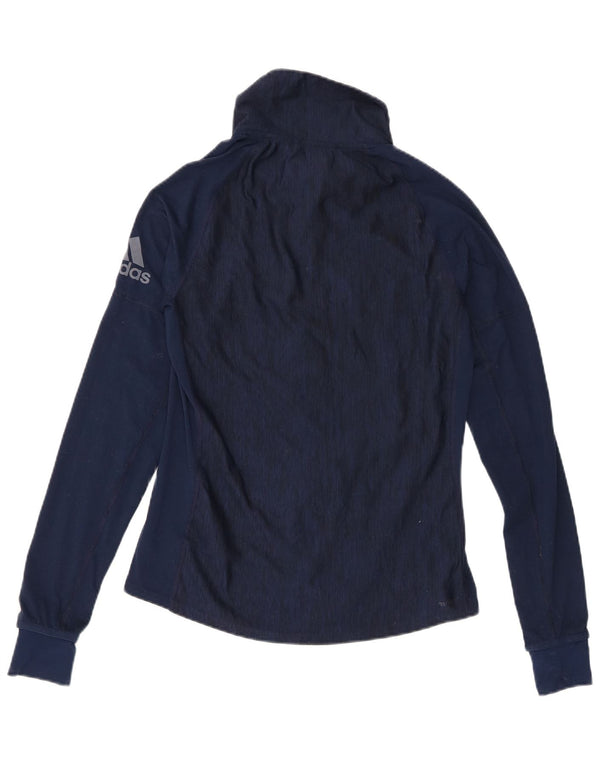Adidas feminino gráfico pulôver treino top reino unido 8/10 pequeno azul marinho