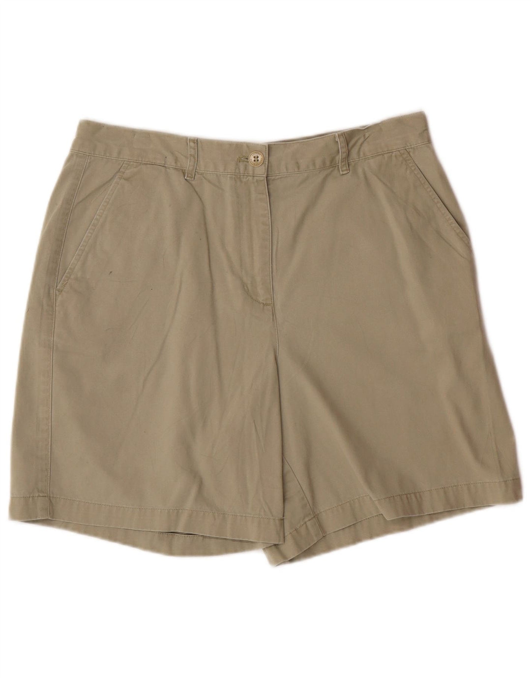 Shorts chino feminino RALPH LAUREN EUA 10 grande W32 algodão cáqui