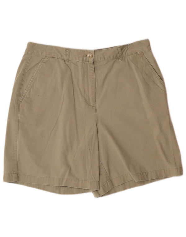 Shorts chino feminino RALPH LAUREN EUA 10 grande W32 algodão cáqui