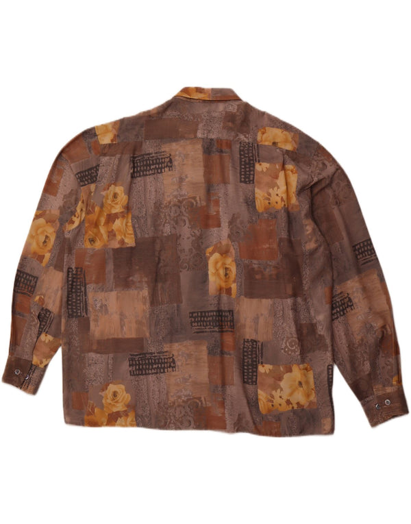 Camisa masculina Angelo Litrico tamanho 45/46 2XL patchwork multicolorido viscose