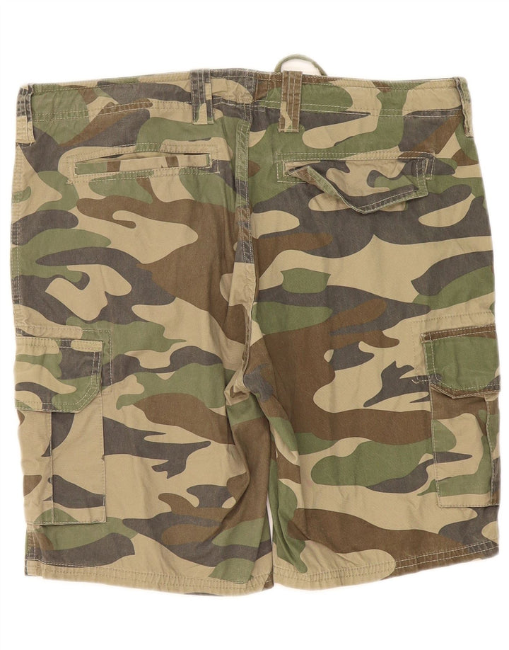 Shorts cargo masculino Pull & Bear EU 46 XL W36 camuflagem cáqui