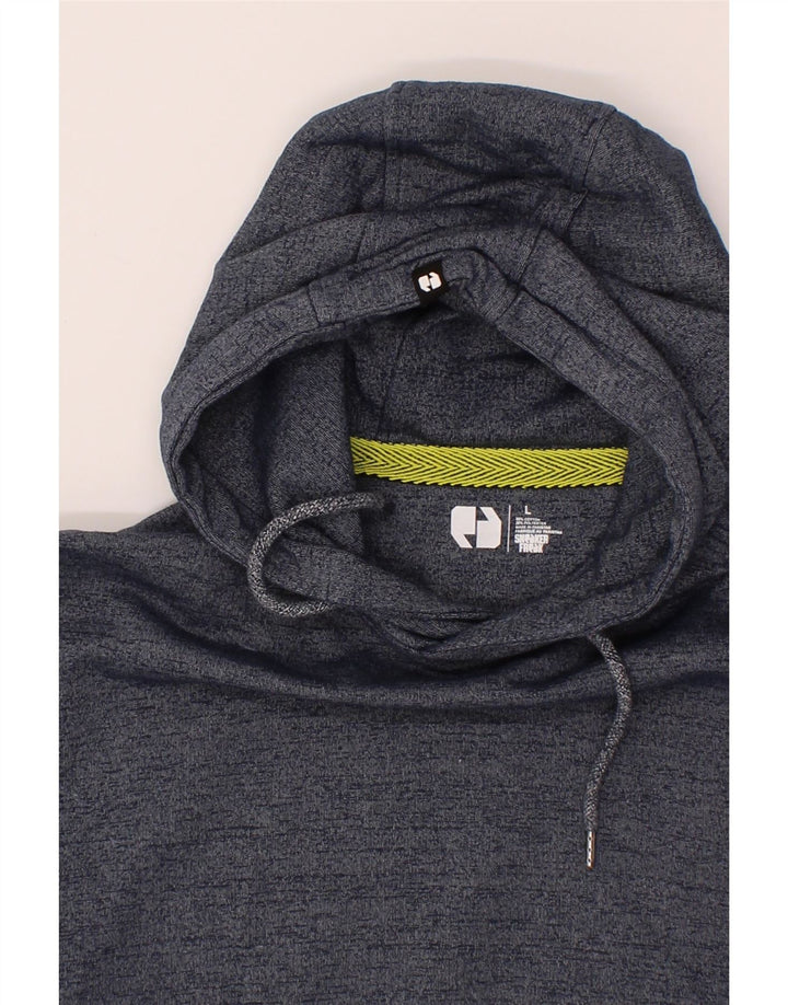 SNEAKER FREAK  Mens Hoodie Jumper Large Navy Blue Flecked Cotton Vintage Sneaker Freak and Second-Hand Sneaker Freak from Messina Hembry 