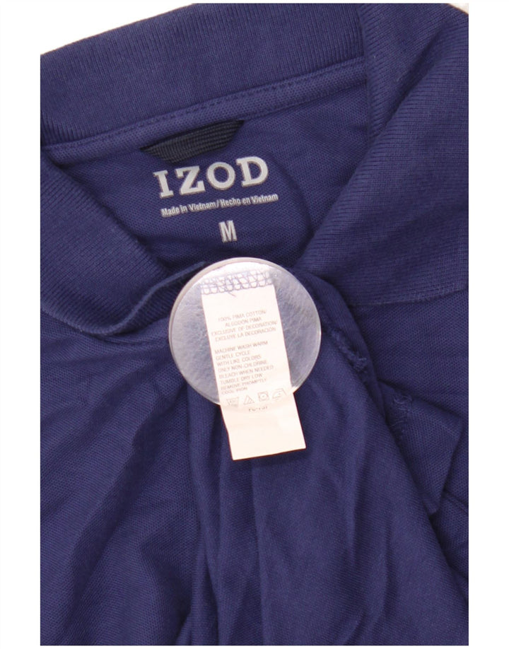 Camisa polo masculina Izod de algodão azul marinho médio