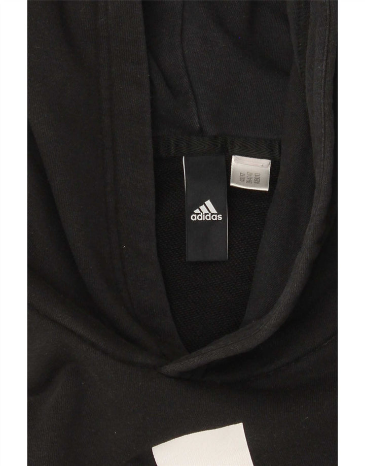 Adidas Mens Graphic Hoodie Jumper Médio Preto