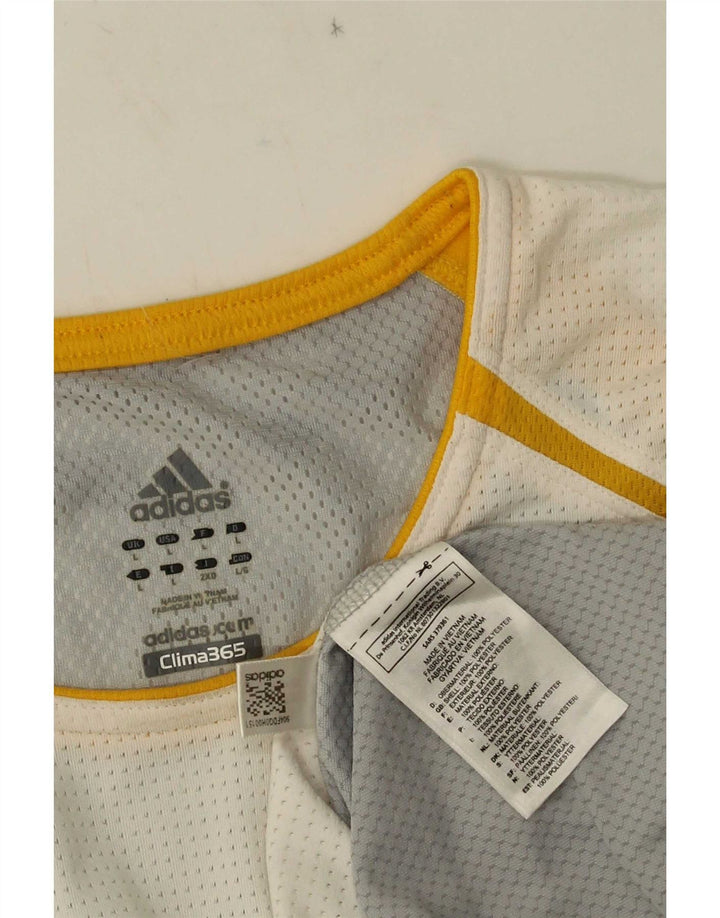 Adidas Mens Clima 365 Vest Top Grande Poliéster Branco