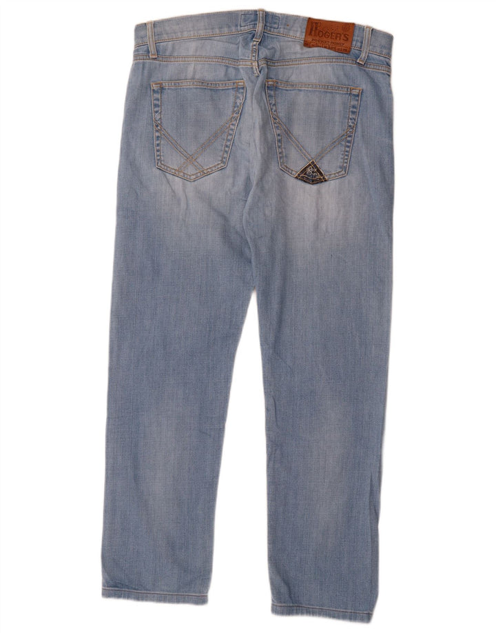 Calça jeans reta masculina Roy Rogers W34 L30 algodão azul